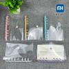 Cuaderno A6 de tapa de color PVC transparente Chronicle papelería de viaje cuenta de mano bloc de notas de hojas sueltas carpeta transparente