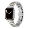 Pulseira de Metal de Aço Inoxidável de Fio Duplo Cinco Contas Adequada para Apple iWatch 11 Geração 10/987