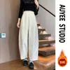 Pantalones súper modernos y elegantes 2026, para mujer, de primavera y otoño, holgados, adelgazantes y relajados, tipo globo, joggers de pierna curva