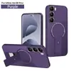 Adequado para Capa Magnética de Celular Transsion Hot60Pro Plus Spark20 Pro Plus Capa Protetora de Fibra de Carbono