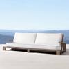 Sofá pastoral de teca para exteriores, balcón interior, villa, jardín, patio nórdico, terraza de ocio, combinación de muebles