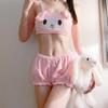 Doce desejo sexy lingerie sexy uniforme bidimensional Yugui cão bonito melodia sutiã tentação puro desejo qq terno