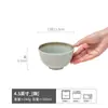 Cuenco de cerámica de estilo japonés retro con forma especial, vajilla creativa esmaltada al horno, cuenco de arroz para el hogar, cuenco de gachas, cuenco pequeño, cuenco de arroz, cuenco desagradable