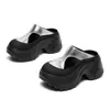 Meias Chinelo Abertas para Mulheres, Uso Externo, Novo Estilo Verão 2026, Sandálias Vazadas Respiráveis Modernas, Sapatos Femininos com Salto Plataforma Espesso de 9cm