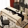 Mantel Retro Nuevo 2026 con un Toque de Lujo Ligero y de Gama Alta, Mantel Rectangular para Mesa de Comedor, Impermeable, Resistente al Aceite y Lavable para Mesa de Café