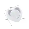 Molde de Gesso de Resina de Cristal DIY Coração Redondo Estrela Diamante Caixa de Armazenamento Suporte de Vela Molde de Silicone