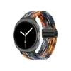 Venta al por mayor de fábrica Adecuado para Samsung Galaxy Watch8 Correa de bucle trenzado de nailon con hebilla magnética de cuatro puntas de metal