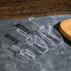 Nova Pá de Gelo de Plástico Transparente Pá de Farinha de Plástico Espessa Tamanho Grande Pá de Alimentos Pá de Sementes de Melão para Lanches de Supermercado