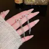 Pendientes Elegantes de Moda con Borla y Lazo de Lujo Ligero Pendientes Largos de Gama Alta Estilo Dulce y Fresco Pendientes Versátiles Accesorios para Mujer