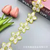 Novo Renda Bordada Solúvel em Água Multicor de Seda de Leite Acessórios DIY Flor Estilo Étnico Pequeno Fresco Acessórios de Vestuário