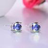 Venda Quente Transfronteiriça Brincos Europeus e Americanos de Zircônia Colorida Natural Estilo Clássico Brincos de Zircônia Atacado de Fábrica