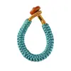 Nudo Vajra Cuerda Trenzada Hecha a Mano Llavero de Bobina Abierta Colgante para Bolso Asa de Cuerda Cuerda para Jugar Adornos DIY
