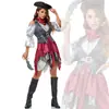 Fantasia de Pirata para Halloween Cosplay Piratas do Caribe Adulto Novo Uniforme de Jogo de Pirata Fantasia de Performance