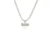 Colgante de corazón de acero inoxidable dorado simple y elegante para mujer, con cadena de cuentas ajustable, joyería personalizada de moda europea y americana