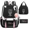 Nuevo Conjunto de Tres Piezas de Merchandising del Grupo Stray Kids: Mochila a Juego, Bolso Escolar para Estudiantes, Lonchera y Estuche para Lápices para Hombres y Mujeres