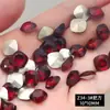 Nuevo taladro de uñas Ancora rojo k9 al por mayor flash cuadrado grueso corazón torcido cuadrado largo ángulo recto fondo puntiagudo taladro decoraciones de uñas