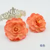 Pintura al Óleo de Flores Artificiales Flor de Loto Retro Accesorios para Pasador de Pelo Tocado Accesorios para Fotografía Material para Caja de Flores Paquete con Flores