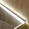 Tira de luz LED delgada empotrada con sensor para activación por movimiento de mano, tira de luz LED de 12V, no necesita abrir el gabinete, adecuada para gabinetes de vino, estanterías y armarios