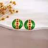 Brincos Vintage de Prata com Olho de Gato Colorido, Intricadamente Esculpidos com Diamantes, Joias de Moda de Alto Padrão Estilo Palácio