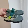 Zapatos Deportivos de Malla Hueca para Niños 2026 Nuevo Modelo de Verano Zapatos de Correr con Bloques de Color y Parches para Niños Mayores Zapatos Casuales