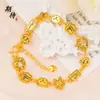 Ansioso(a) pelo mesmo estilo de Pulseira de Urso Homem de Gengibre da Loja de Ouro, Pulseira de Gato Desenho Animado Anime Fofa, Joias em Ouro de Areia com Alta Retenção de Cor