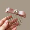 Nuevo peine anti-deslizante estilo coreano con un delicado lazo de mariposa, diseñado para mujeres, creando un peinado alto elegante, y con un elegante pasador lateral y accesorio para el cabello
