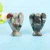 Cross-border Hot-selling Natural Crystal Angel Carving Pink Crystal Dongling Crystal Quartz Crafts Jade Ornaments