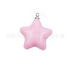 26x 23mm Pingente de Estrela de Cinco Pontas Cor Doce Macaron DIY Colar Chaveiro Corrente para Celular Acessórios de Joalheria Atacado