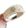 Diadema de Fieltro con Copo de Nieve Ancho para Mujer con Lazo de Pedrería, Diadema Linda y Juvenil, Accesorio para el Cabello de Invierno