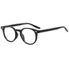 Gafas Redondas Lisas Retro Ultraligeras para Mujer, Se Pueden Equipar con Lentes Planos para Miopía y Luz Azul para Hombre, Monturas de Gafas de Moda Carey