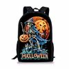 Noche de Halloween estudiantes de primaria 44 cm 17 pulgadas bolso de hombro para niños DIY estampado completo moda una generación de cabello