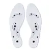 Palmilhas de Massagem Magnéticas Transparentes 8 Ímãs para Homens e Mulheres com Orifícios para Sola Respirável Massagem por Acuponto Terapia Magnética Amortecimento Total