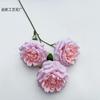 3 grandes rosas de imitación Austin con degradado para boda, arreglos florales de seda para escenario, diseño de camino, flores falsas