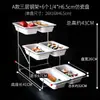 Estante de Exhibición de Frutas para Buffet de Doble y Triple Capa, Pastel, Repostería, Postre, Porcelana Imitación, Melamina, Montaje de Mesa para Restaurante Occidental