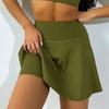 Ropa de Yoga Ajustada Europea y Americana para Mujer Nicho Transpirable Chaleco con Solapa Falso Dos Piezas Delgado Ajustado Abierto en la Cintura Top de Fitness
