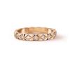 Anillo coco estilo Xiao Xiang CNC versión alta versión estrecha versión ancha anillo de pareja anillo de oro rosa de 18k alta retención de color