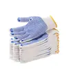 Fabricante Venta al por Mayor Hilo de Algodón Grueso Guantes Antideslizantes Resistentes al Desgaste para Sitio de Construcción Trabajo Manual de Reparación Protección Laboral