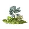 [Série As80] Combinação de Paisagismo com Plantas Verdes Simuladas, Decoração de Paisagem com Flores Artificiais, Arranjo de Plantas para Janela, Decoração de Pátio