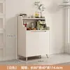 Armário de Chá de Madeira Maciça Aparador de Luxo Leve Armário Simples de Preparo Armário Lateral Integrado de Parede Armazenamento de Sala de Estar Armário Lateral Armário de Café