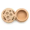 Caja de Dientes de Bebé en Stock, Caja Redonda de Madera de Haya para Guardar Dientes, Caja de Almacenamiento para Cordón Umbilical y Cabello de Bebé, Caja de Recuerdos de Dientes de Bebé para Niños