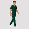 Meikeduo Nova Roupa de Trabalho para Clínica Odontológica Manga Curta Roupa de Trabalho para Sala Cirúrgica Roupa de Lavar Mãos Odontológica Oral