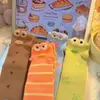 Calcetines Navideños de Dibujos Animados para Mujer, Calcetines de Media Pantorrilla, Estilo Otoño e Invierno, Calcetines Largos Trendy Lindos de Copo de Nieve, Calcetines Holgados de Otoño e Invierno