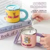 Taza de Dibujos Animados Tom y Jerry Lonchera para Estudiantes y Trabajadores de Oficina Lonchera Portátil Taza de Agua de Acero Inoxidable 304 Transfronterizo