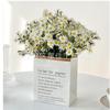 Ins Buquê de Flores Artificiais de Camomila Flor Artificial Pequena Margarida Decoração de Sala de Estar Decoração de Mesa Buquê Adereços de Fotografia