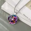 Accesorios de Collar K-Pop de Grupo de Chicas Cazadoras de Brujas Más Vendidos Transfronterizos Collar con Colgante de Piedra del Tiempo Collar de Piedra Preciosa Fábrica al por Mayor