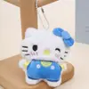 Auténtico Colgante de Peluche de Hello Kitty con Hebilla de Corazón Rosa Sanrio Colgante para Bolso de Hello Kitty Regalo de Cumpleaños