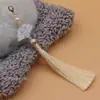 Yixiangfei 10B-6 Pinza de Langosta de Ácido Acético Borla 10cm Fleco Colgante Artesanal Qipao Falda Mamian Accesorio
