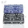 Dengxing Nova Carteira Longa de Lona Estilo Étnico Desenho Animado Carteira de Mão Porta-Cartões Fabricante Dengxing