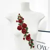 Parches Bordados de Flores de Cuentas de Colores para Decoración de Ropa Hecha a Mano, Parches Florales 3D con Lentejuelas para Vestidos