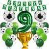 Cadena de Globos Temática de la Nueva Copa Mundial de Fútbol Transfronteriza Set Copa de Campeonato de Papel de Aluminio Serie Deportiva Globos Decorativos